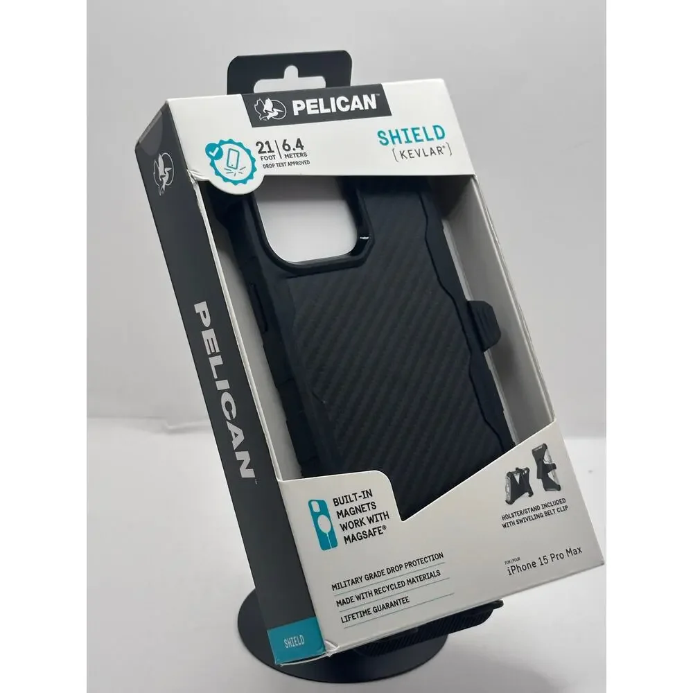 Pelican Shield Kevlar iPhone 15 Pro Max MagSafe Case NWT MSRP: $80.00